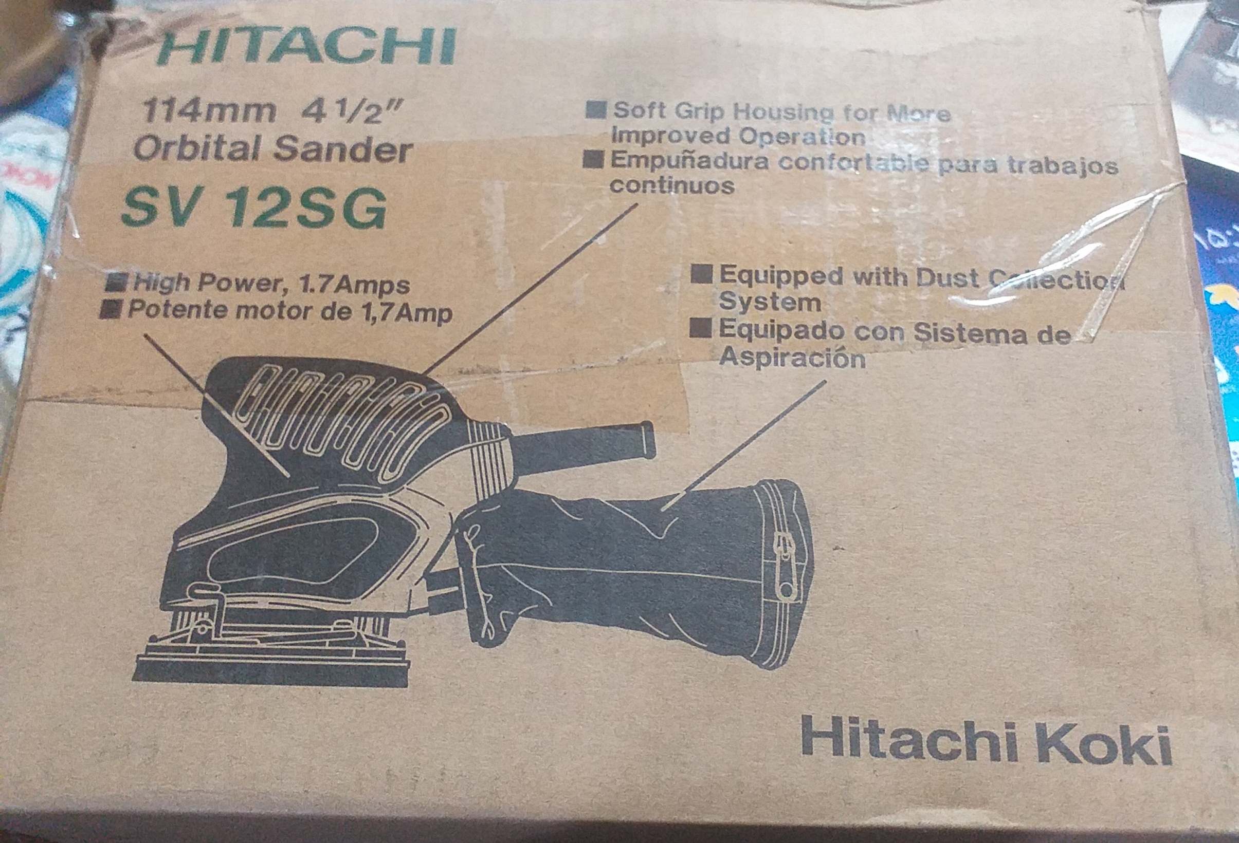 سنباده لرزان sv12sg  برند HITACHI ژاپن اصل ۱۲ ماه گارانتی