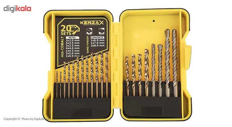 مجموعه 20 عددی مته کنزاکس مدل KDB-120