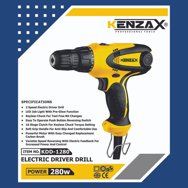 دریل پیچ گوشتی کنزاکس مدل KDD-1280
