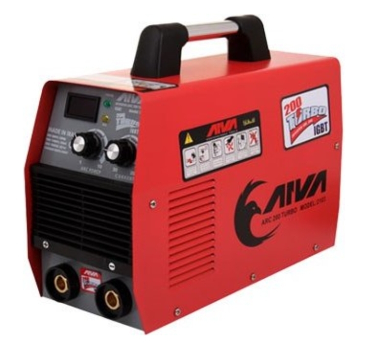 دستگاه اینورتر ۲۱۰۳آروا  TURBO فوق صنعتی ۲۰۰A دو ولوم دیجیتال توربو تا الکترود۳و۴و۵ با۷۰ماه گارانتی شرکتی فوق صنعتی بدون متعلقات
